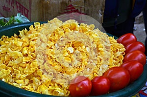 Bhell puri in indian street food