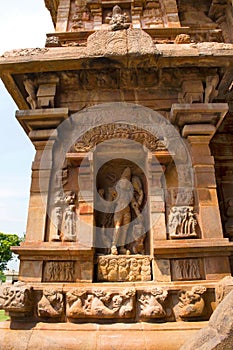 Bhikshatana-murti, southern niche of the central shrine, Brihadisvara Temple, Gangaikondacholapuram, Tamil Nadu