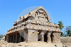 Bhima Ratha a 7th Century A.D temple, Mahaballipuram, Tamilnadu