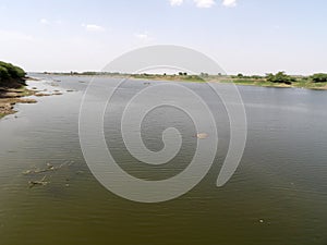 Bhima river stream flowing freshwater