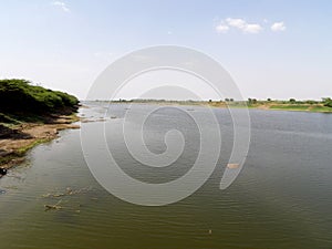 Bhima river stream flowing freshwater