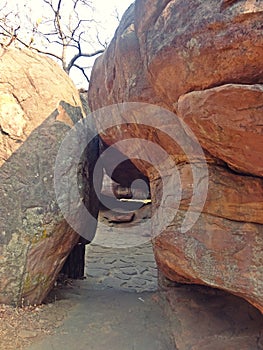 Bhimbetka Rock Shelters , UNESCO Heritage site , district bhopal, madhya pradesh,india