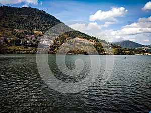 Bhimtal lake nainital Uttarakhand India photo