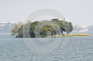 Bhopal Upper Lake or Bada Talab with Island photo