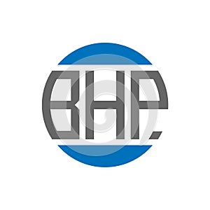 BHP letter logo design on white background. BHP creative initials circle logo concept. BHP letter design
