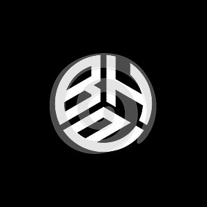 BHP letter logo design on white background. BHP creative initials letter logo concept. BHP letter design