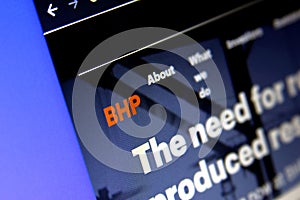 BHP mining company logo