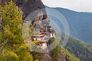 Bhuddist monastery in Himalayan mountains, Bhutan