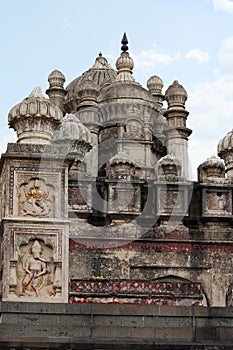 Bhuleshwar temple dome, Hindu temple of lord Shiva, Pune - Solapur highway, near Yawat, Pune, Maharashtra