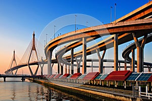 Bhumibol Bridge in Thailand