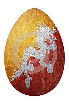 Bhutan Easter Egg, National flag egg