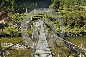 Bhutan, Haa, bridge