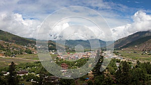 Bhutanese town paro photo