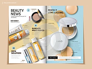 Bi fold cosmetic brochure