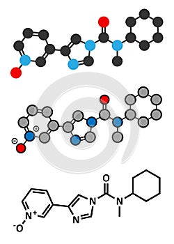BIA 10-2474 experimental drug molecule. Fatty acid amide hydrolase (FAAH) inhibitor that caused severe adverse events in a photo