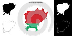 Bialynichy outline map