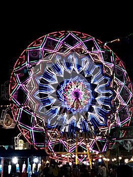 Bianglala in night light