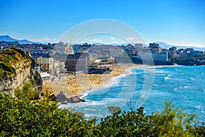 Biarritz Grande Plage in France photo