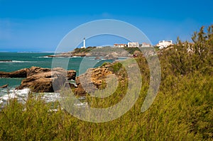 Biarritz - Lighthouse and sea