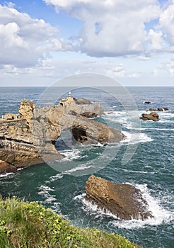 Biarritz Rocher de la vierge, France