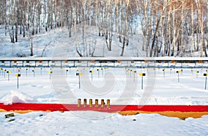 Biathlon shooting range photo