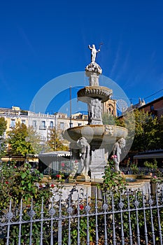 Bib Rambla fountain of Giants in Granada