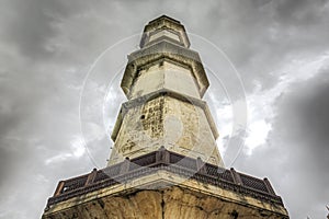 One of the minaret at the Bibi ka Maqbara mausoleum built in 1678, Aurangabad, India photo