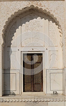 Brass door at Bibi Ka Maqbara, India photo