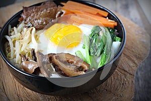 Bibimbap, traditional Korean food