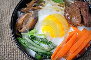 Bibimbap, traditional Korean food