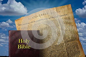 Bible and America. photo