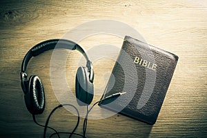 Bible headphone sound