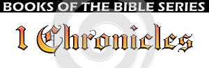 Bible book of 1 chronicles title font text chapter heading holy scripture spiritual type medieval typography testament fonts