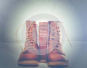 Bible and boots