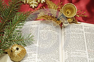 Bible Christmas trimmings