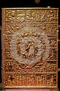 Bible cover gold