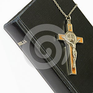 Bible and crucifix