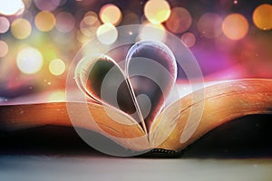 Bible and heart photo
