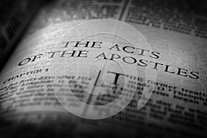 Bible New Testament Christian Gospel Acts of Apostles