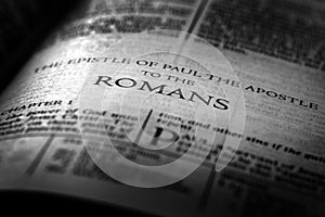 Bible New Testament Christian Gospel Romans photo