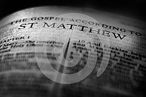 Bible New Testament Christian Gospel St Matthew Saint