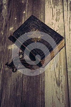 Bible with old keys