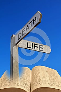 Bible path roadway to life or death