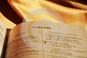 Bible and psalms photo