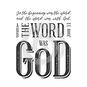 Bible quote typography