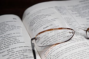 Bible and reading Glasses