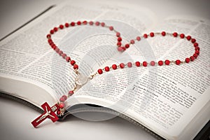 Bible and Rosary photo