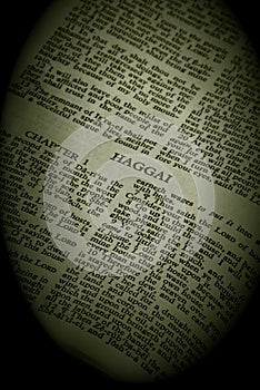 Bible Series Haggai sepia