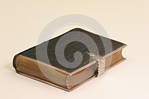 Bible with silver clasp photo