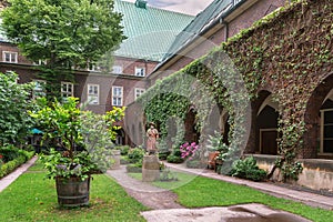 Biblical garden in Bremen Cathedral, Germany